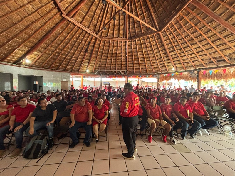Hugo_Alday's tweet card. CANCÚN.- Con miras al proceso electoral del 2027, el Partido del Trabajo (PT) en Quintana Roo, realizó esta semana sendas campañas de afiliación, pues desde