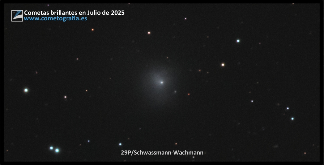 PepeChambo's tweet card. Aunque ya por poco tiempo, el cometa 29P/Schwassmann-Wachmann sigue siendo el más brillante del panorama. Aún observable con grandes telescopios o mediante fotografía, irá perdiendo brillo desde la...