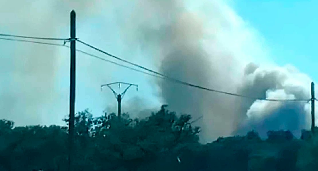 Extremadura7D's tweet card. El Plan Infoex ha activado este sábado a las 18:00 horas el nivel 1 de peligrosidad por un incendio forestal declarado en una dehesa del térmi...