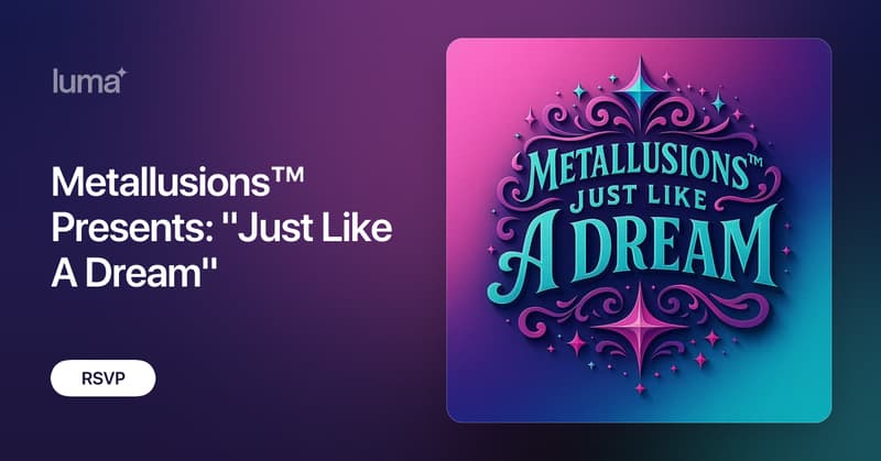 metallusions's tweet card. Metallusions™ Presents: Just Like A Dream A Live Real-Time AI Video & Metaverse Activation An NFT NYC Satellite Event | Powered by Livepeer's “Daydream” Taking…