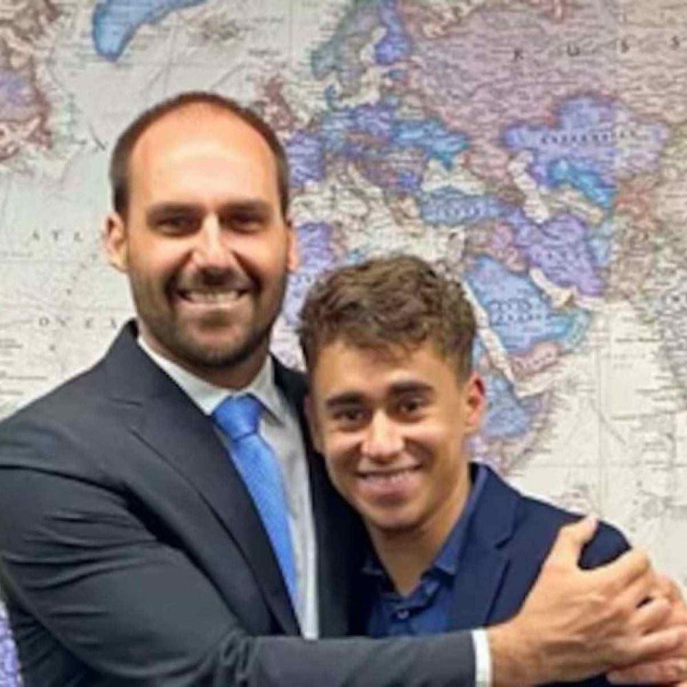 em_com's tweet card. Segundo Eduardo, Nikolas é 'a voz mais escutada' entre os parlamentares nas redes e 'sabe como fazer um vídeo viralizar'