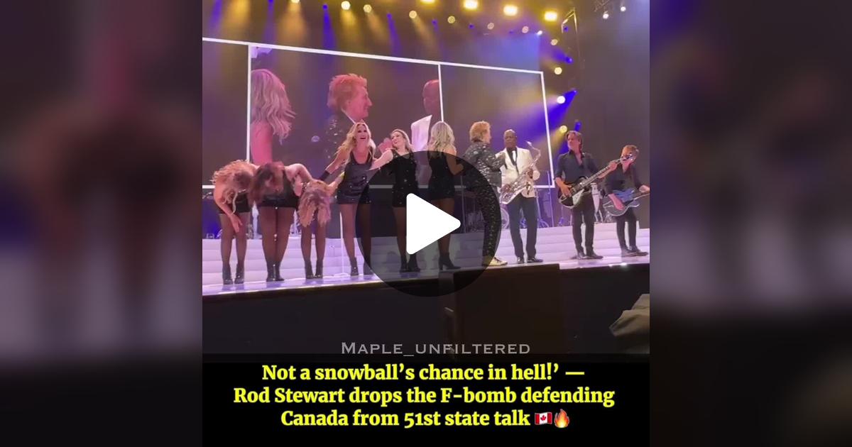 metivier_marc's tweet card. 1693 j'aime, 133 commentaires. « Rod Stewart tells Trump off on Canadian soil — and fans are calling it iconic 🇨🇦 »