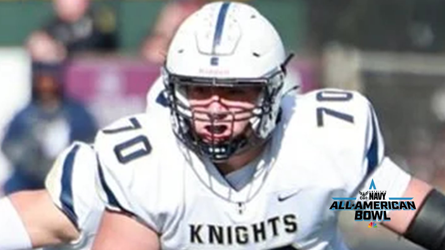 AABonNBC's tweet card. Offensive lineman Sam Greer (Akron, OH/ Archbishop Hoban High School) has officially accepted his invitation to the 2026 Navy All-American Bowl.