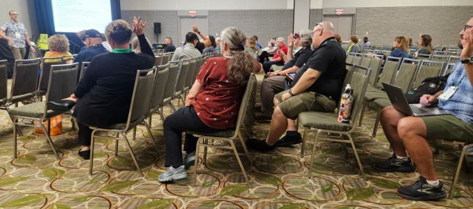 OccHealthSafety's tweet card. A forward-looking session at Safety 2025 urges construction leaders to address suicide, substance use, and mental health alongside traditional safety hazards.