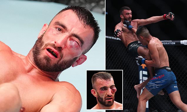 VHS_Archive's tweet card. UFC fighter Steven Nguyen left his opponent Mohammad Yahya with gruesome injuries as he claimed a historic victory at UFC Abu Dhabi on Saturday.