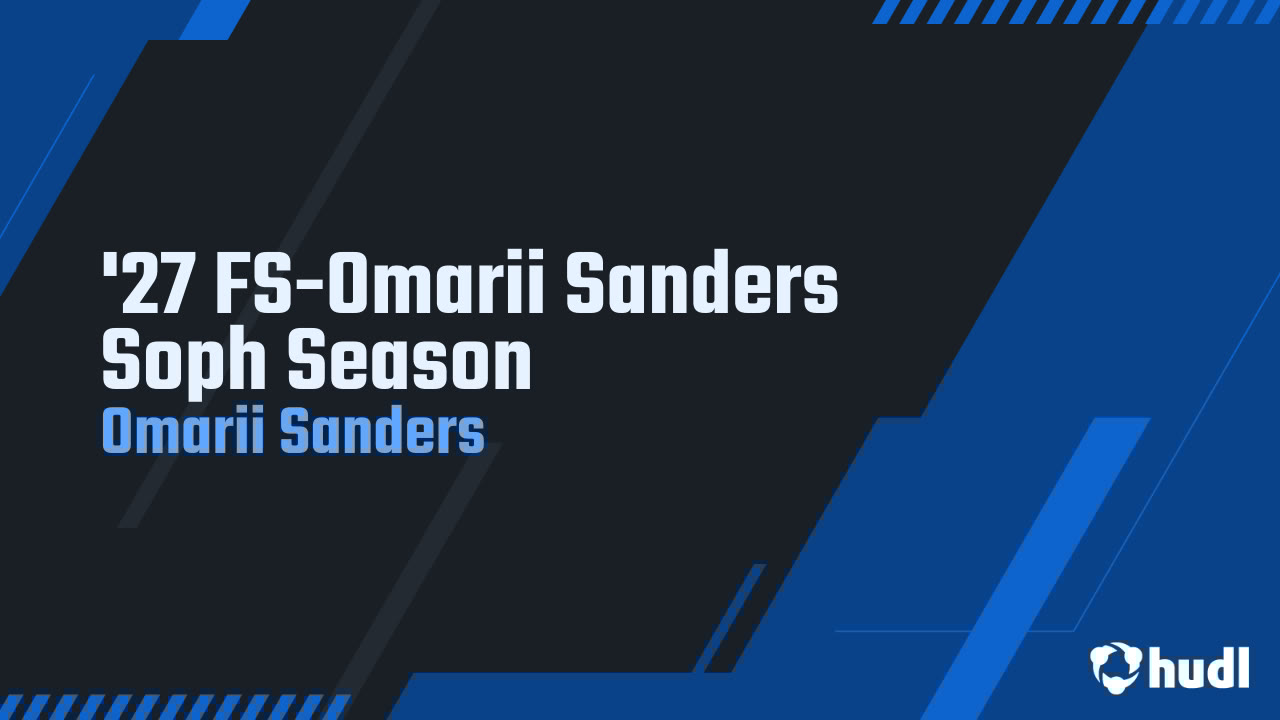 omariisanders's tweet card. '27 FS-Omarii Sanders Soph Season