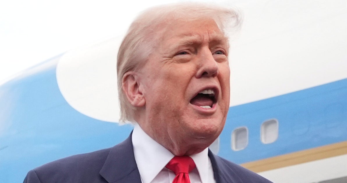 HuffPostUK's tweet card. “You’re making a very big thing over something that’s not a big thing,” President Donald Trump told reporters questioning him about Jeffrey Epstein.