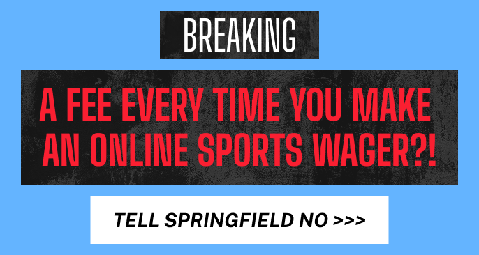 RobGronkowski's tweet card. BREAKING: Lawmakers want to make customers PAY A FEE FOR EVERY SINGLE ONLINE SPORTS BETTING WAGER! Tell Springfield NO to the unfair wager fee on Illinois consumers!