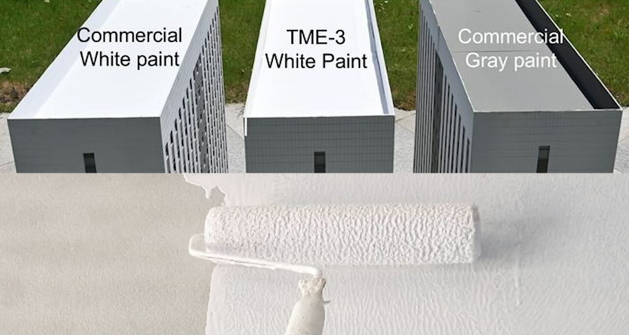 mailjcole's tweet card. To cut emissions and reduce energy bills, an international engineering team has created the whitest paint coating yet—with the help of AI.