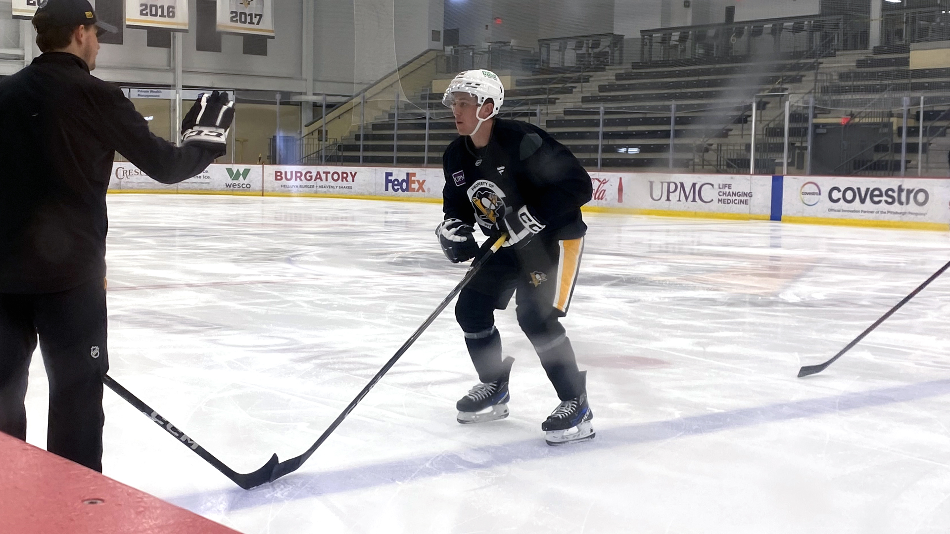 WBSPenguins's tweet card. Nolan Renwick left a hefty impression before injury ended in his ATO stint with the Pens in April. Now the rookie is healthy & ready to rock.