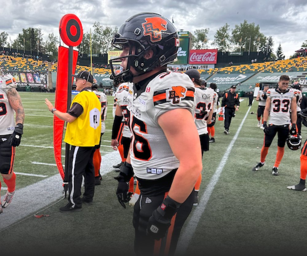 gamedaykamloops's tweet card. Jacob Bond's CFL Experience continues with the BC Lions