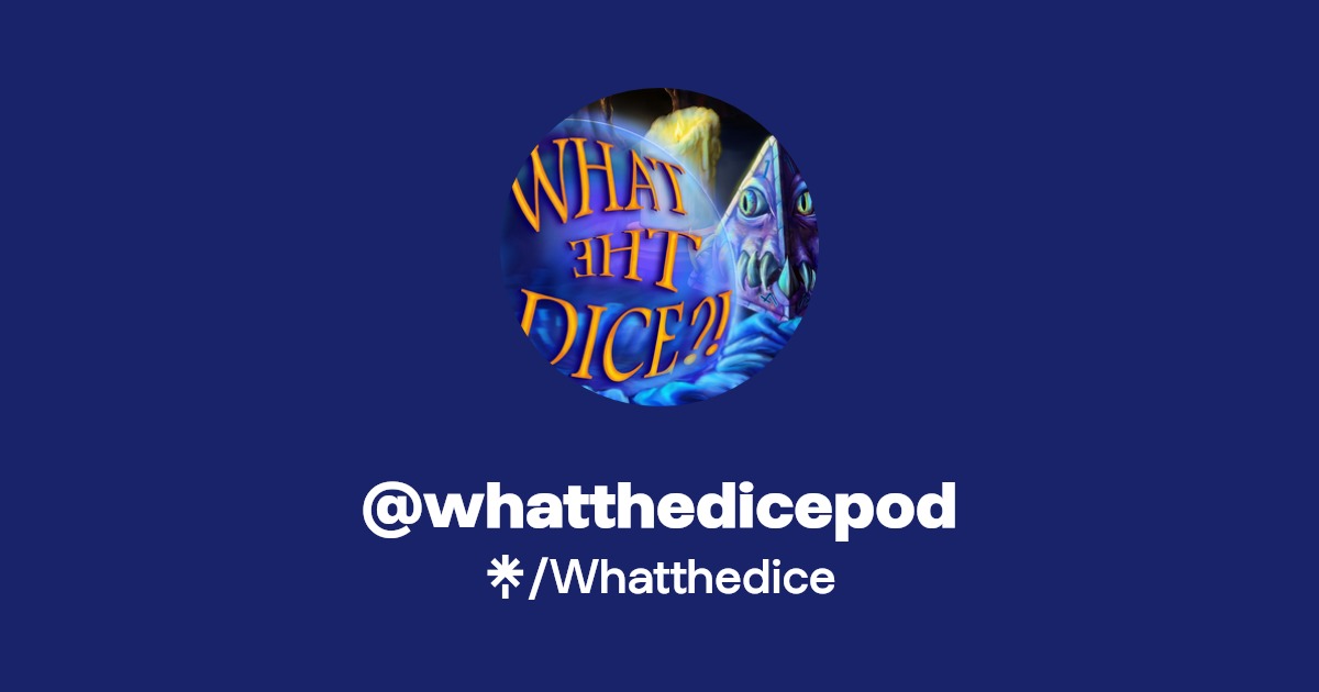 Whatthedicepod's tweet card. View Whatthedice’s Linktree to discover and stream music from top platforms like YouTube, Spotify here. Your next favorite track is just a click away!
