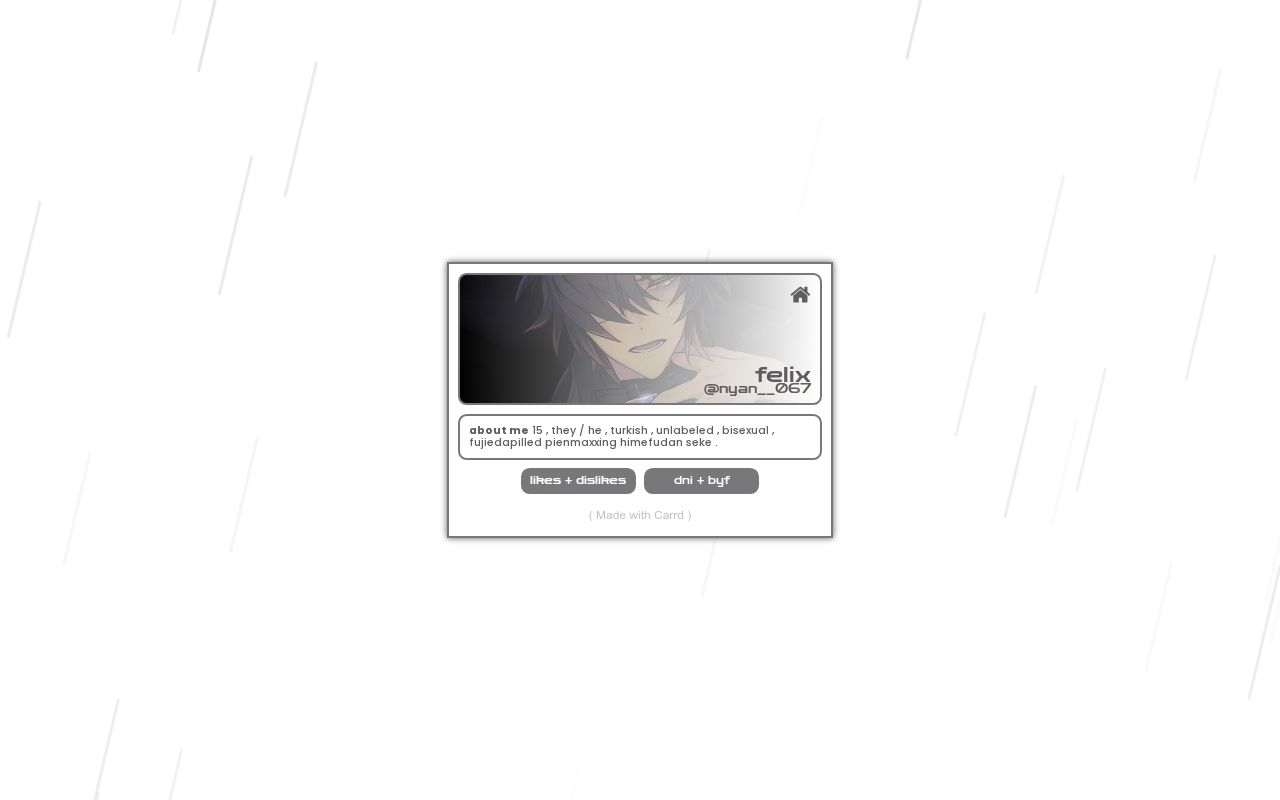 nyan__067's tweet card. carrd
