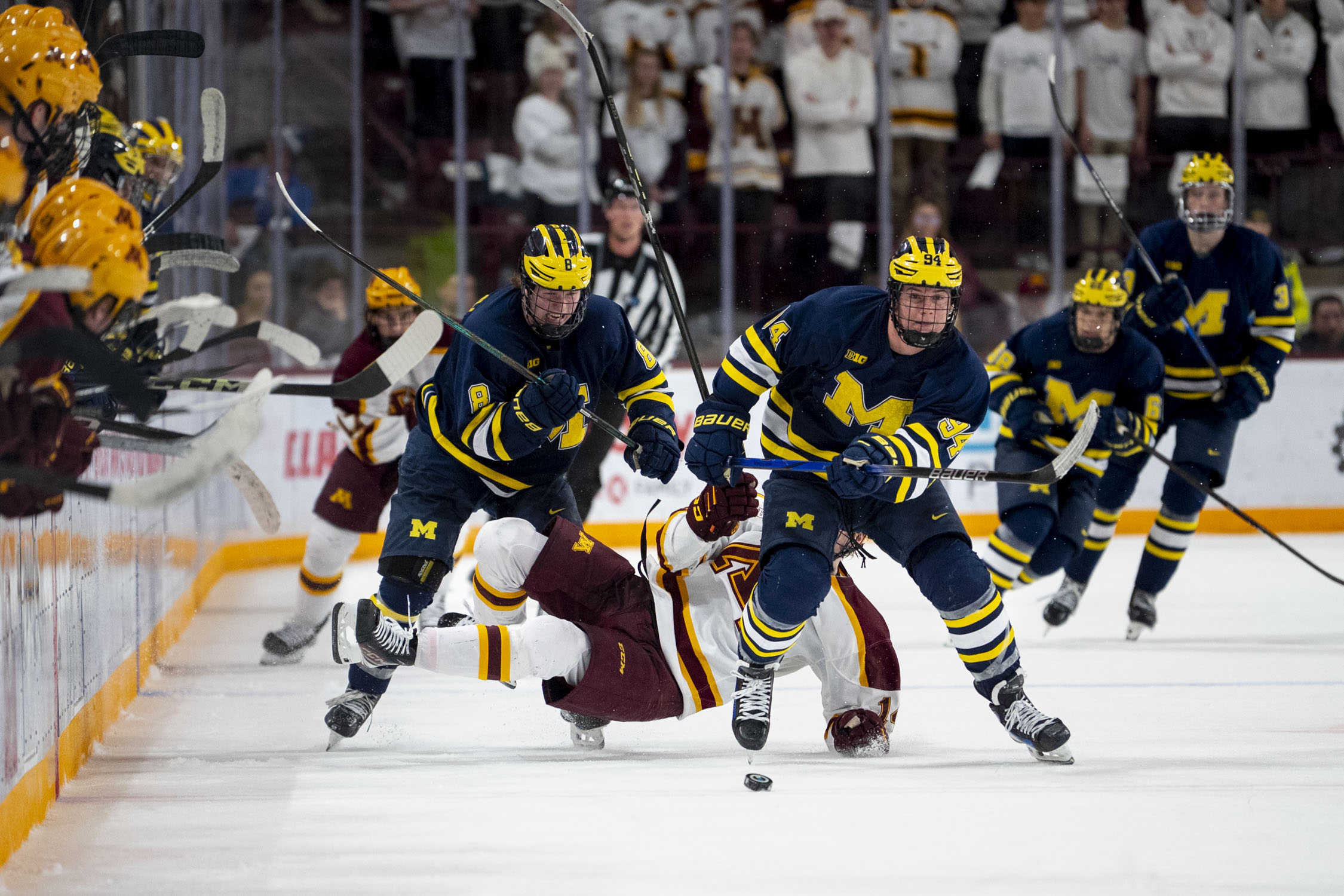 theblockm's tweet card. With the 101st pick in the NHL Draft, incoming Michigan freshman Drew Schock was selected by the Anaheim Ducks.