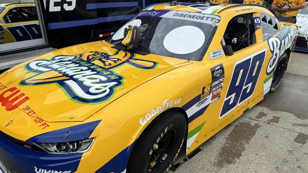 ADChernoff's tweet card. You can watch the NASCAR Xfinity Series' Pennzoil 250 live on WISH-TV. The green flag is set to wave at around 4:30 p.m. EDT.