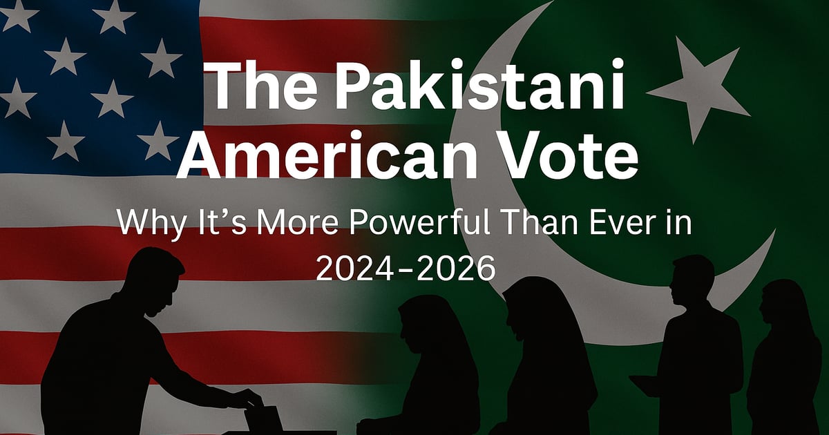 VOPAUS's tweet card. Explore how Pakistani Americans are shaping U.S. elections with rising voter turnout, civic power, and political impact in 2024 and 2026.