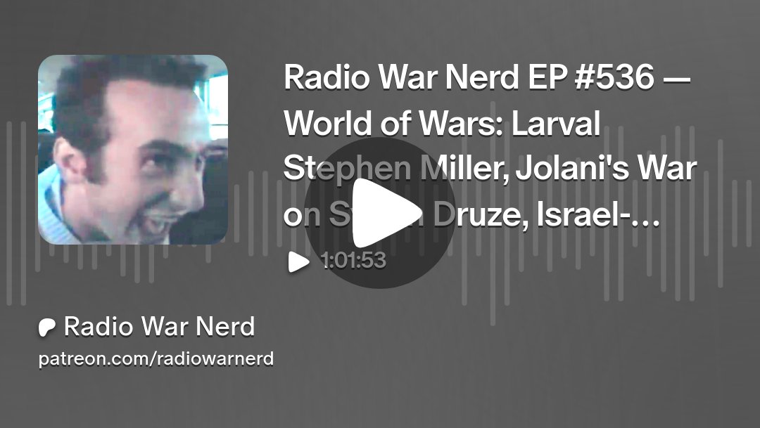 RadioWarNerd's tweet card. Get more from Radio War Nerd on Patreon