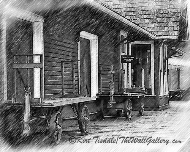 DAntion's tweet card. This week I’m featuring three art prints I created using a pencil sketching technique. The common denominator is that all three are sketches of “retired” aspects of railroad trans…