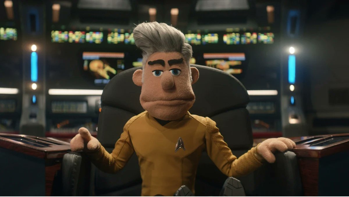 EmuSecundus's tweet card. Star Trek: Strange New Worlds' fourth season will have an episode where the crew of the Enterprise will all be puppets created by the Jim Henson Creature Shop.