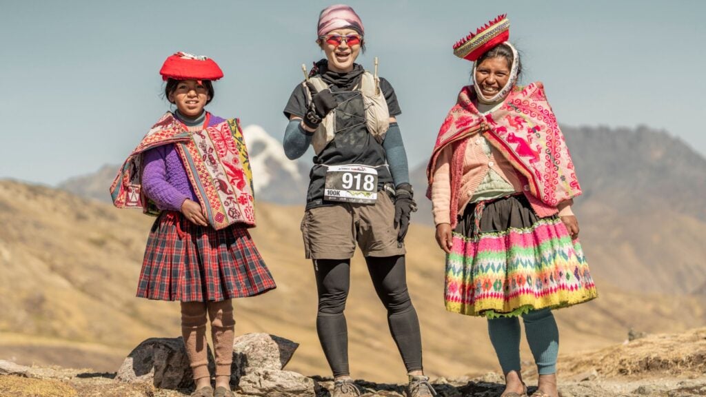 trailrunnermag's tweet card. Past meets present as rural farmers play a big role in the Andes Race high in the Peruvian mountains