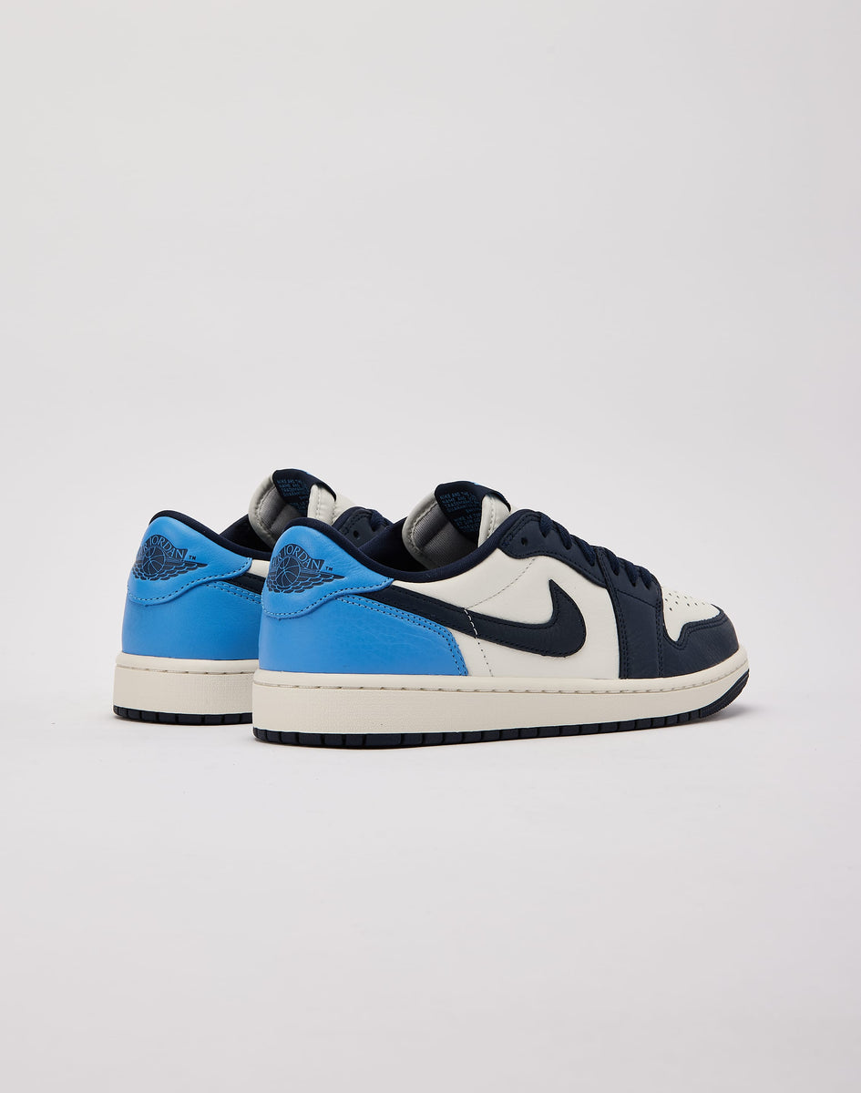 Blessedpapi7X3's tweet card. Step out in timeless style with the Air Jordan 1 Retro Low OG "Obsidian," featuring a premium leather build in deep navy and crisp white for a clean, classic look. Complete with OG branding and a...