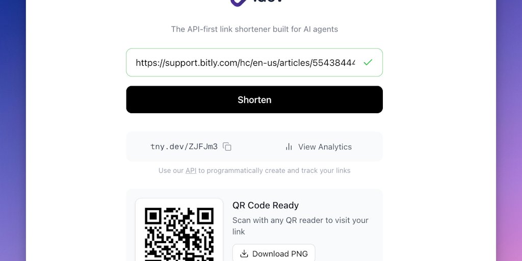 gregce10's tweet card. The API-first link shortener built for AI agents. OSS First-party MCP server for Claude, Cursor, and other AI assistants. 50 requests/hour for free via API. 500 requests/hour + custom domains, slugs...