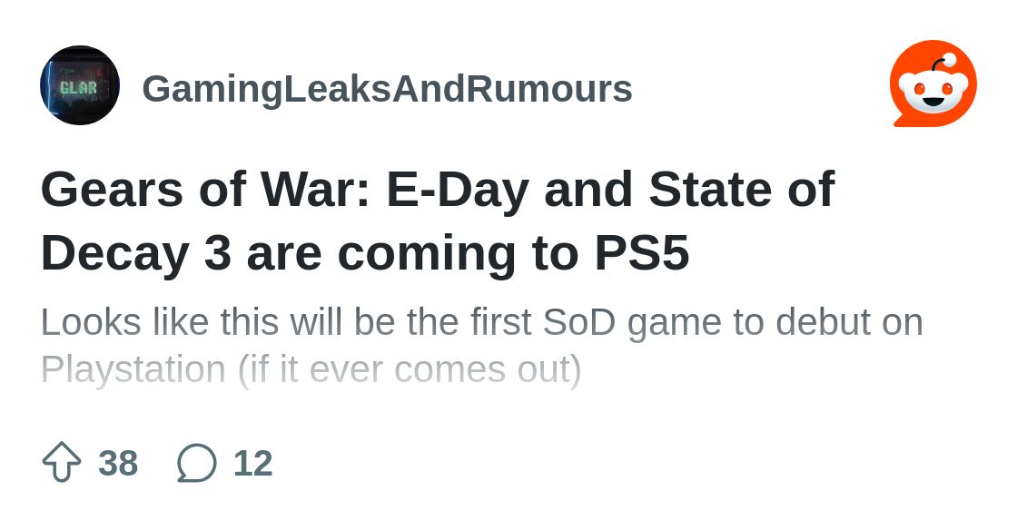 rgamingleaks's tweet card. Explore this post and more from the GamingLeaksAndRumours community