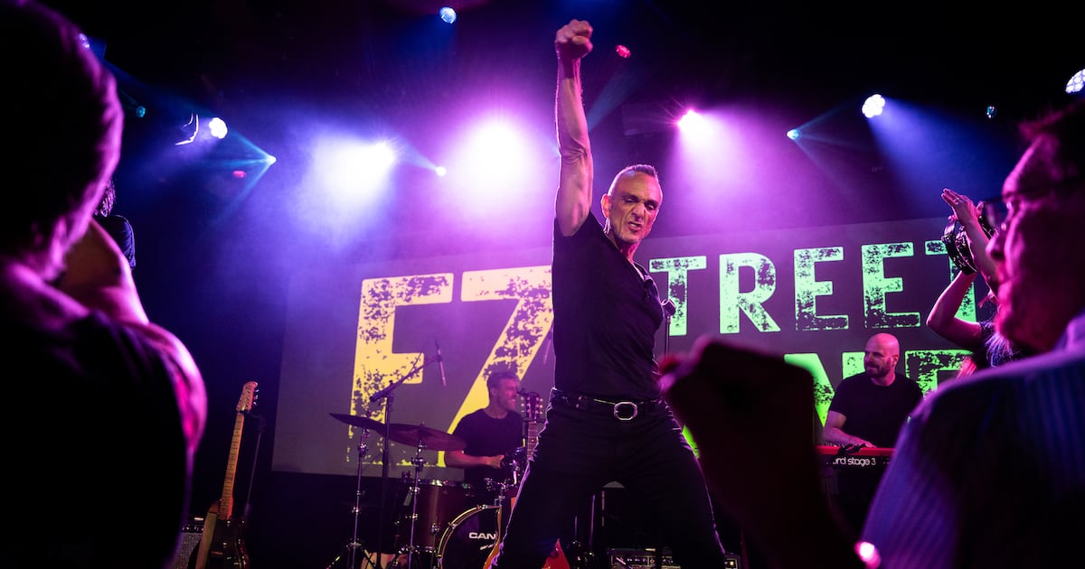 AJCRodneyHo's tweet card. Hank Azaria, a full-time actor and voice-over artist, is taking time to be a Bruce Springsteen tribute band singer, appearing at The Eagle Theatre in Sugar Hill on July 12.