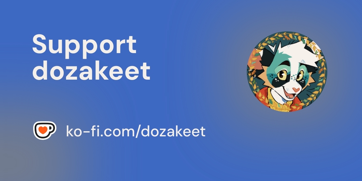 dozakeet's tweet card. Support dozakeet