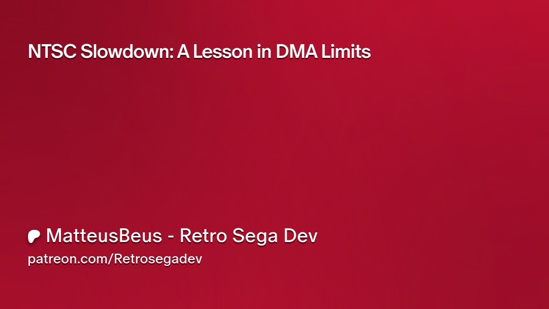 matteusbeus's tweet card. Get more from MatteusBeus - Retro Sega Dev on Patreon