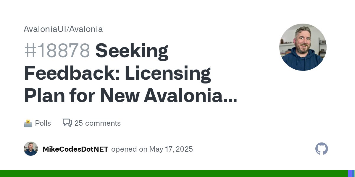 AvaloniaUI's tweet card. Over the past year, our team has poured considerable effort into Avalonia Accelerate, and part of this work has been to create a new Visual Studio extension packed with new features. You can read a...