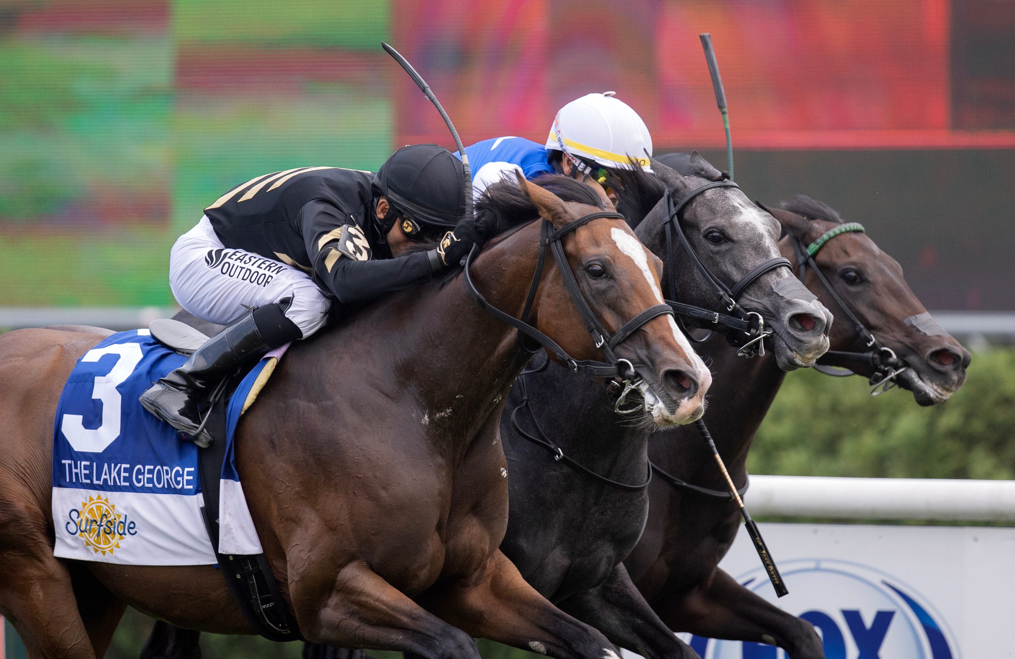 DailyRacingForm's tweet card. Trainer Rusty Arnold watched Saturday’s $175,000 Lake George Stakes from the racing office at Ellis Park. He admitted afterward that when the field got to the sixteenth pole, with the 7-5 favorite...