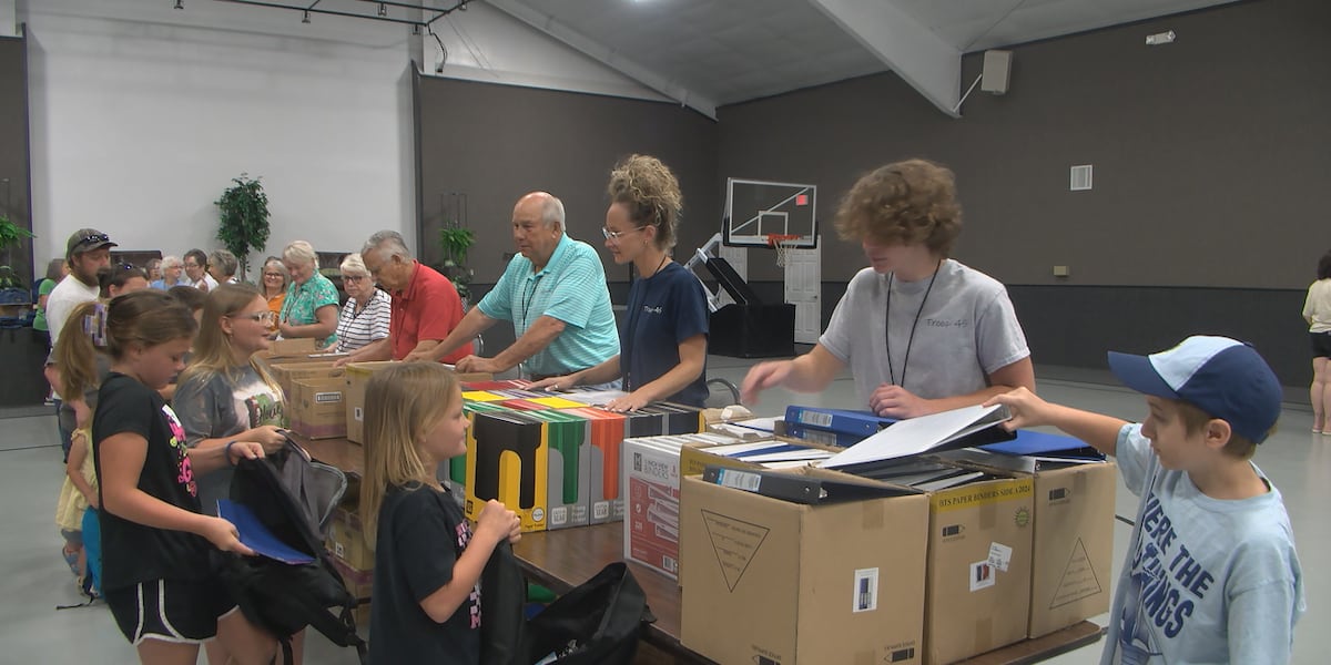 Region8News's tweet card. Westridge Church of Christ held their annual Backpack 2 School event to prepare students for the new school year.
