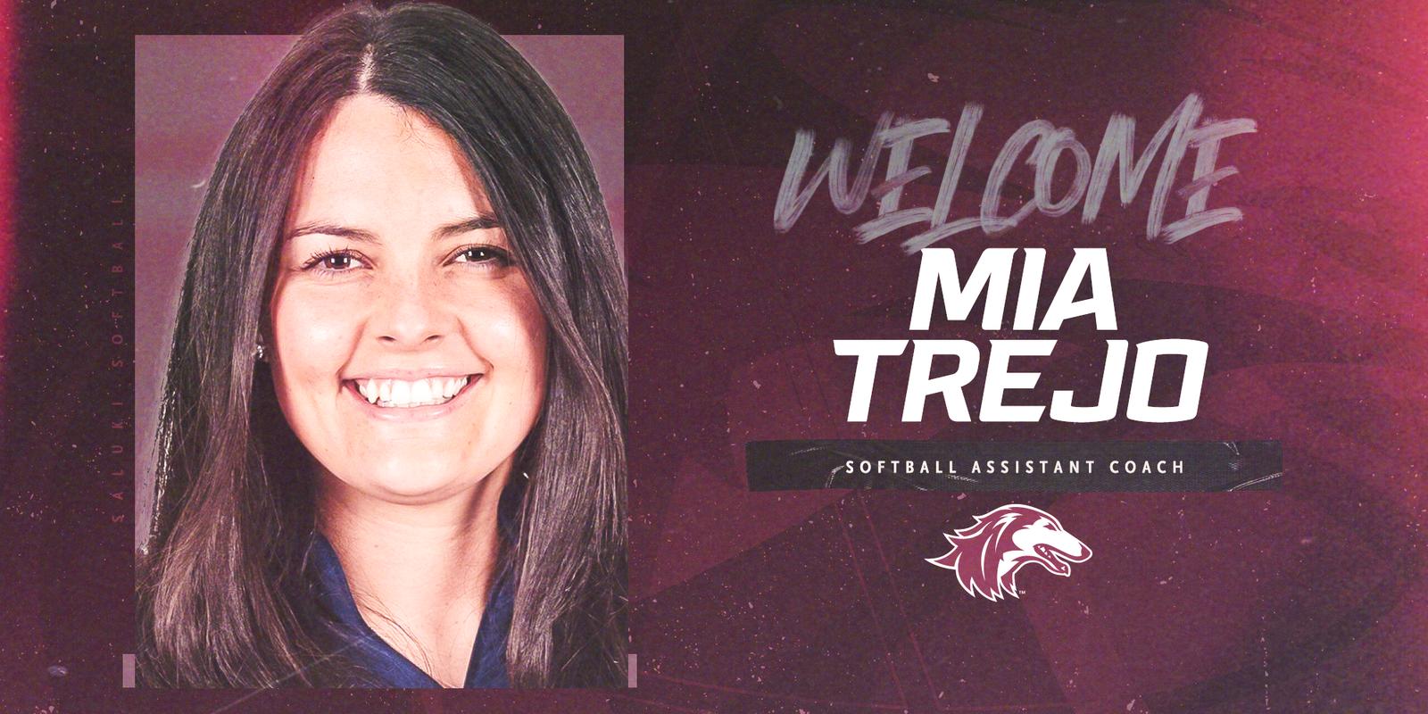 SIU_Softball's tweet card. CARBONDALE, Ill. - Southern Illinois University softball head coach Jen Sewell has announced the hiring of Mia Trejo as an assistant coach.