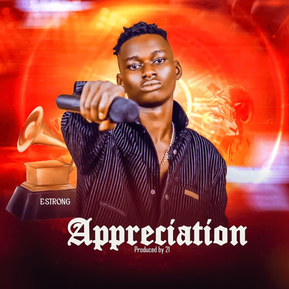 Estrongmusic's tweet card. Stream APPRECIATION song from ESTRONG. Producer: 21peters. Release Date: July 12, 2025.