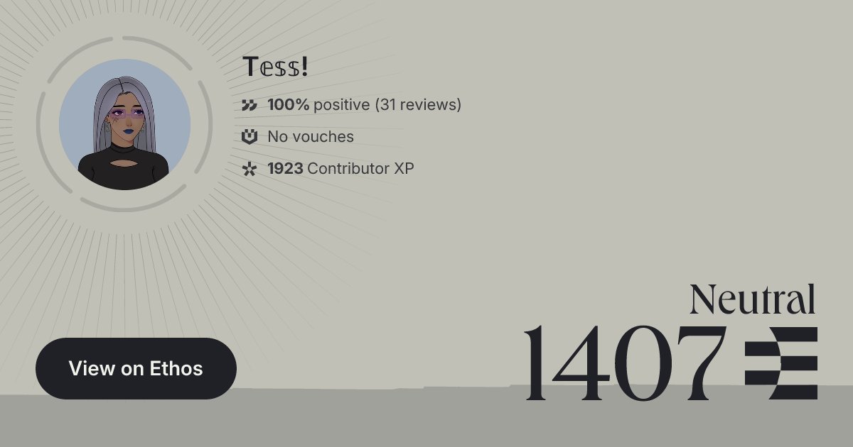tessweb3_'s tweet card. Click here to learn more about what people say about them