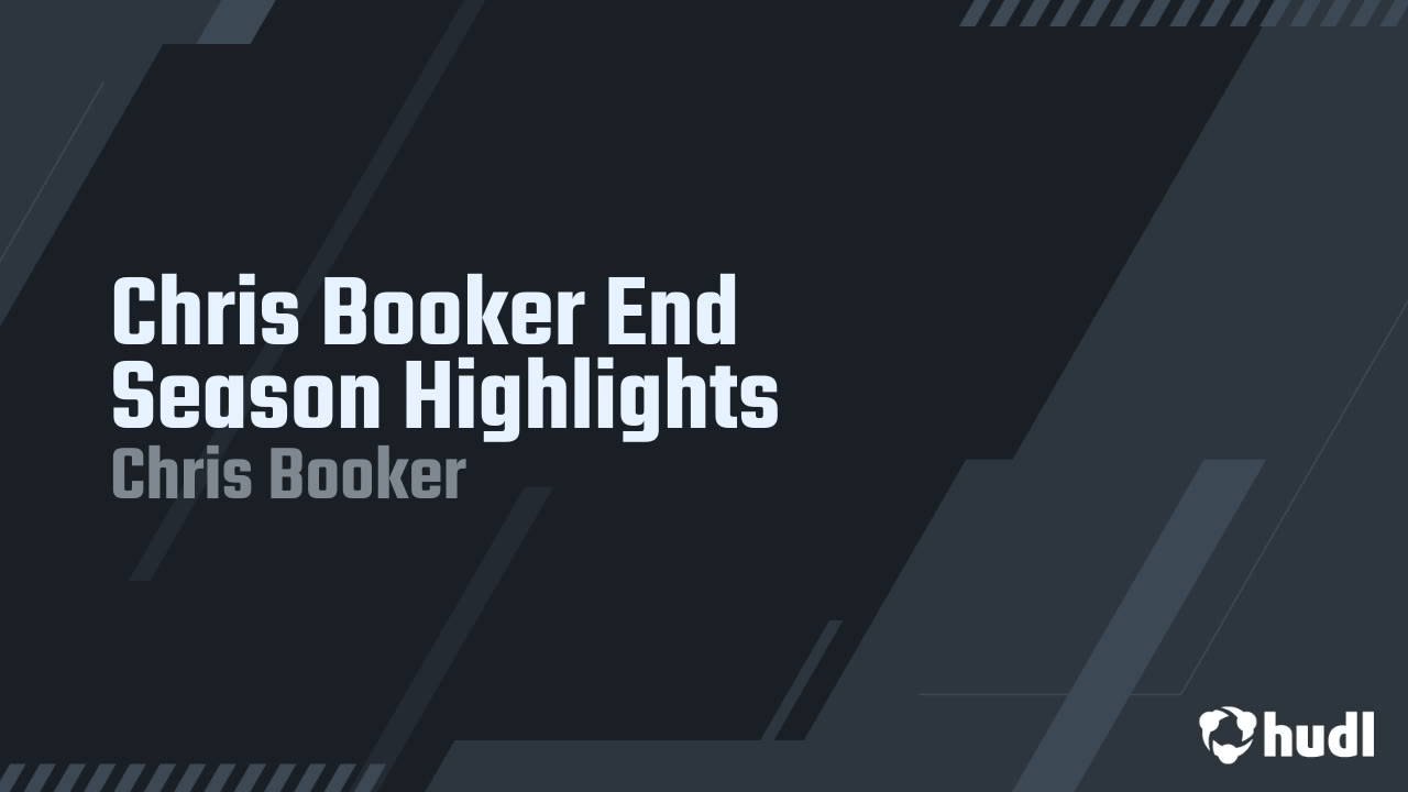 ChrisBooker72's tweet card. Chris Booker End Season Highlights