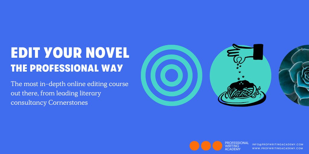 Profwriting's tweet card. Over 18 weeks, leading UK literary consultants Cornerstones will take your novel from draft to agent-ready submission.