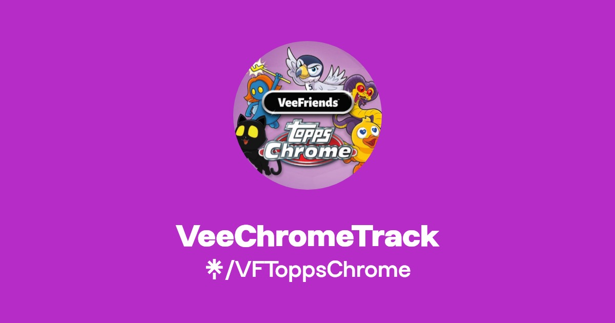 VeeCardsTrack's tweet card. Welcome to the tracker hub! Check out all the Topps Chrome 1/1 albums below: