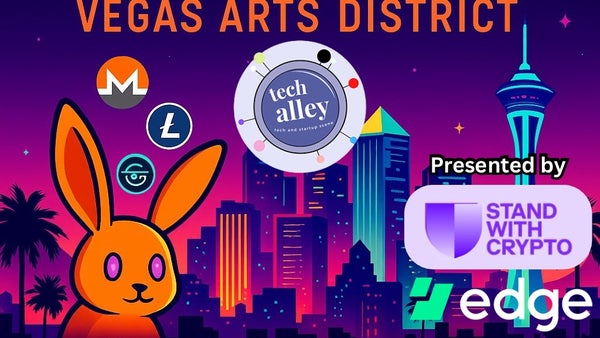 VegasCryptoNV's tweet card. 🧩 Vegas Crypto Scavenger Hunt: Arts District Takeover 🗓 3rd Saturday of Every Month 📍 Downtown Las Vegas – Tech Alley Meetup ⏰ Sign in starts at 10:00AM \| Important An