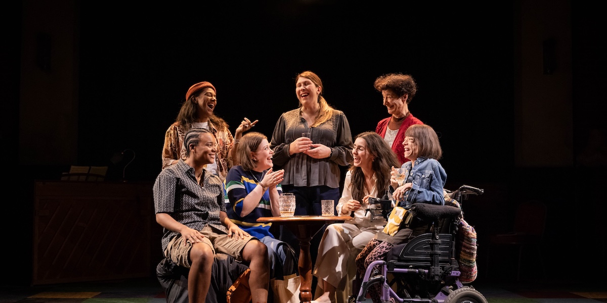 JuliaMusings's tweet card. Read our review of *The Ministry of Lesbian Affairs*, starring Shuna Snow, Georgie Henley, Leah Harvey and Liz Carr, now in performances at the Kiln Theatre to 12 July. Read more theatre reviews on...