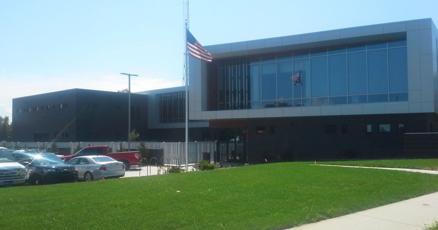 nwi's tweet card. A gunman riddled the Michigan City Police Station with bullets while trying to shoot two men at a gas station in the dead of night, according to police.