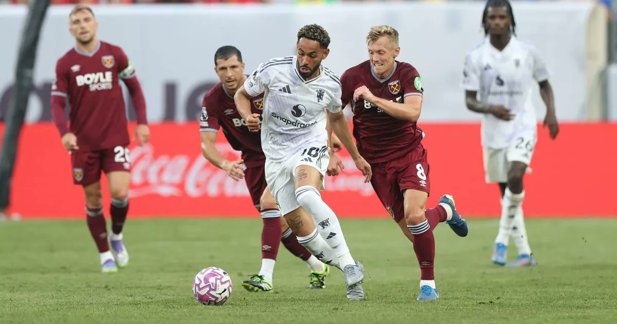 samuelluckhurst's tweet card. Man United kicked off their tour of the United States with a 2-1 victory over West Ham in New Jersey.