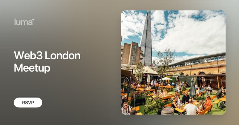 iristenteije's tweet card. Calling all London-based web3 builders! Laid back evening of networking and socializing near London Bridge. Whether you're a founder, developer, or just…