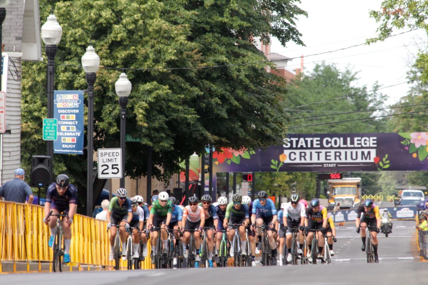 StateCollegecom's tweet card. Downtown State College transformed into a high-speed race track on Saturday, as about 250 cyclists from across Pennsylvania took part in the first State