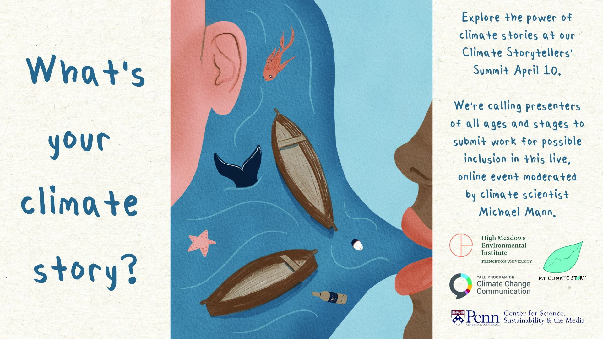 PennCSSM's tweet card. EVENT DESCRIPTION Join My Climate Story project, the Yale Program on Climate Communication, the Penn Center for Science, Sustainability, & the Media, and the High Meadows Environmental Institute for...