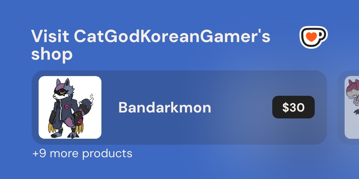 IdleCatGamer's tweet card. I've opened a shop. Come take a look!