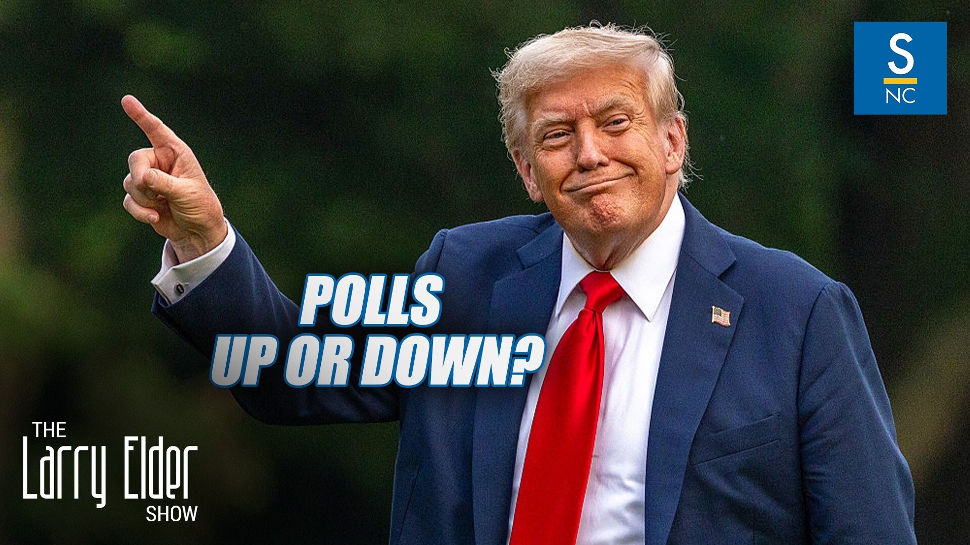 AM560TheAnswer's tweet card. Trump's Polls are Up or Down?