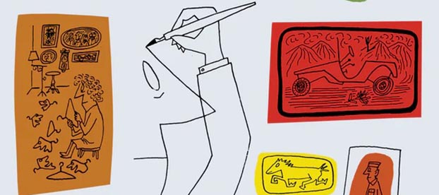 brokenfrontier's tweet card. Saul Steinberg's classic collection of cartooning 'All in Line' comes to a new audience of readers via New York Review Books.