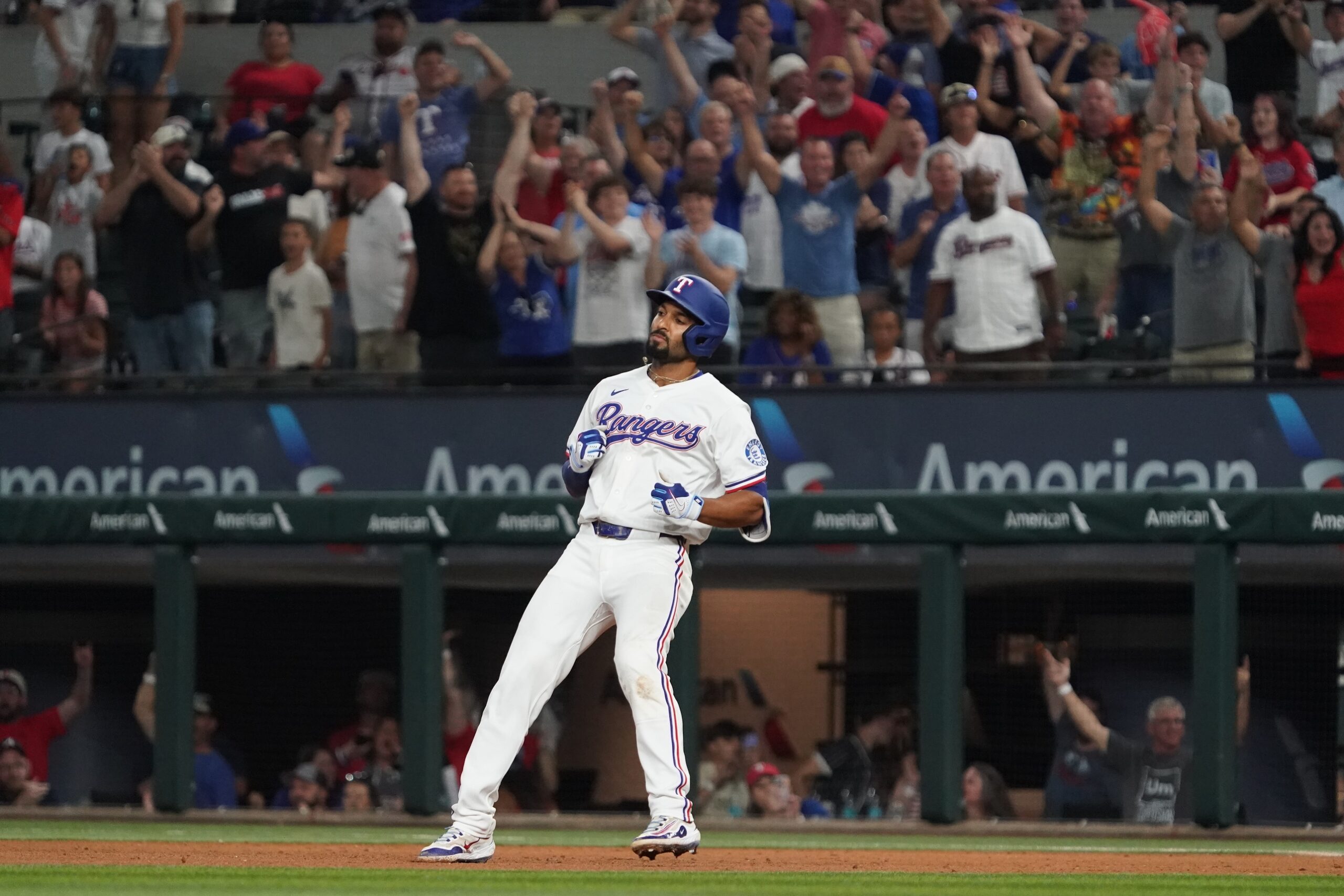 FansFirstSN's tweet card. Just a couple of hours after that, Semien delivered in the biggest moment, ripping a walk-off single up the middle to give the Rangers a 6-5 win